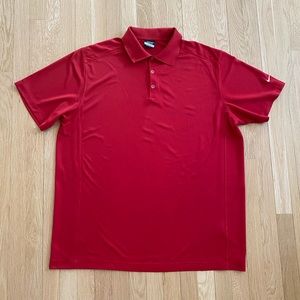 Nike Golf Mens Red Short Sleeve Polo Shirt / Dri-Fit / Size XXL